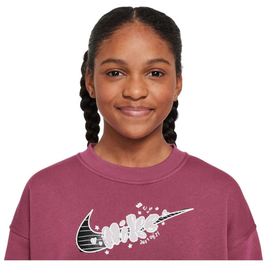 Nike Παιδικό φούτερ Sportswear Club Fleece Oversized Crew Sweatshirt